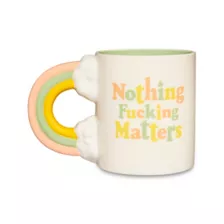 Nothing Fucking Matters Rainbow Handle Coffee Mug - 19 oz. at Spencer's