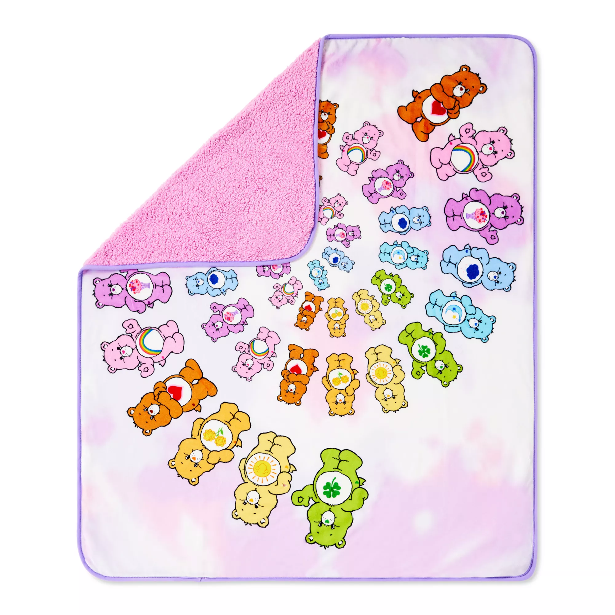 Tie Dye Care Bears Sherpa Fleece Blanket at Spencer's