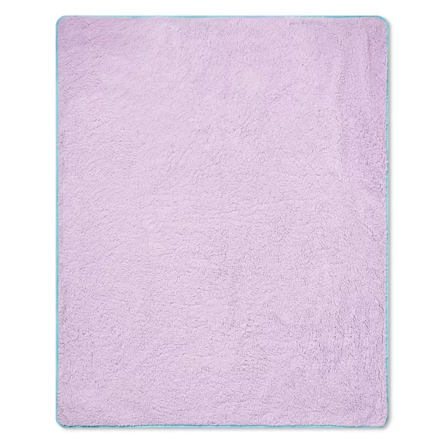 Pastel Weed Leaf Sherpa Fleece Blanket at Spencer's