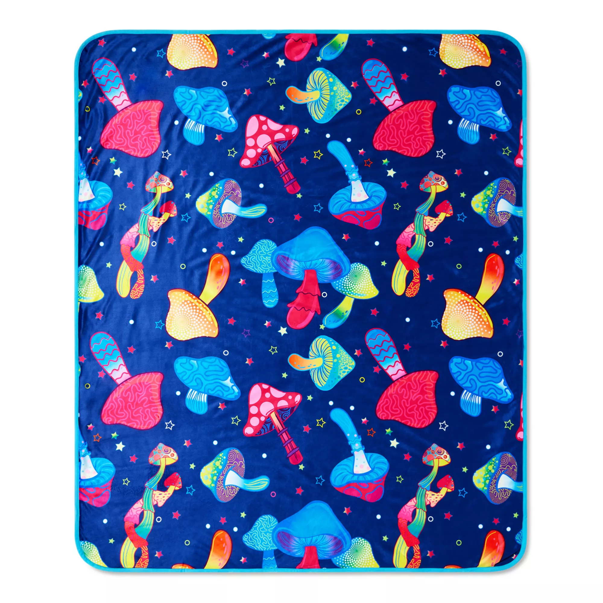 Celestial Mushroom Fleece Blanket at Spencer's