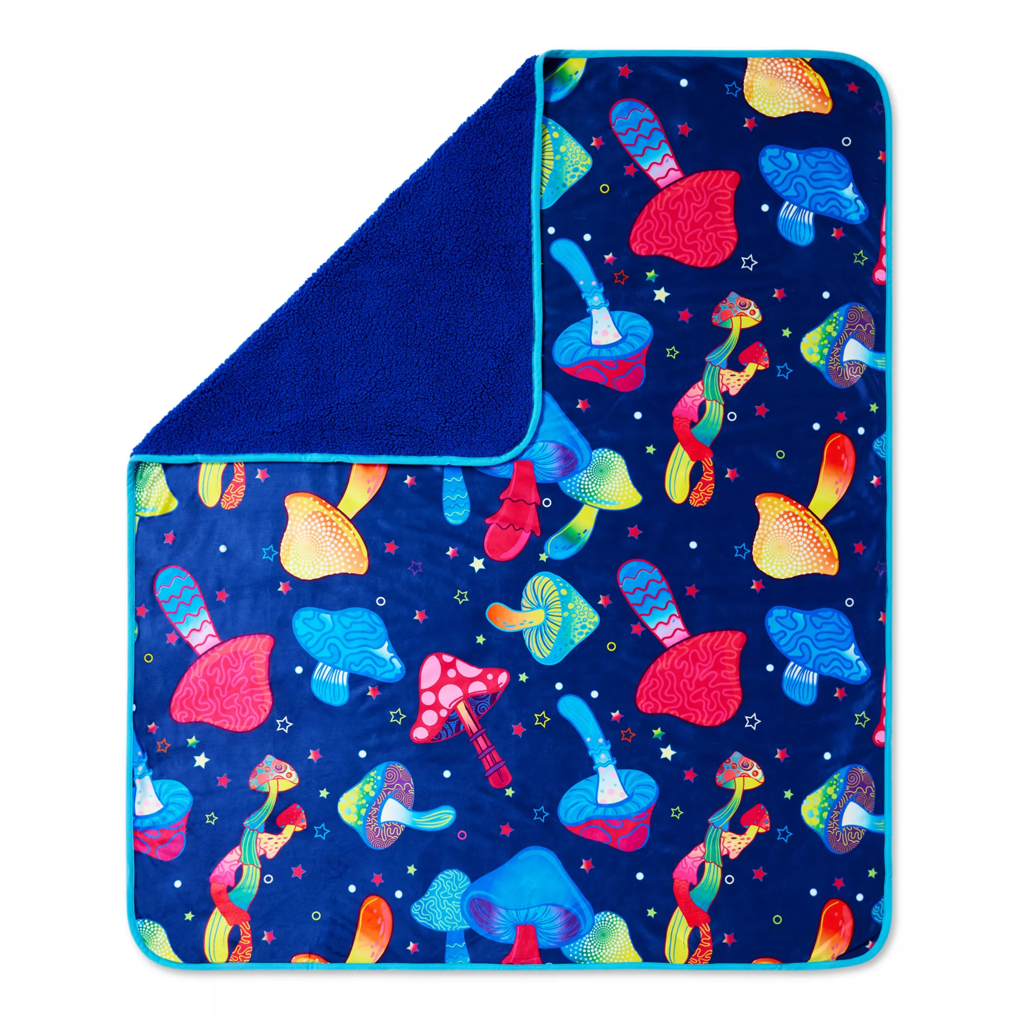Celestial Mushroom Fleece Blanket at Spencer's