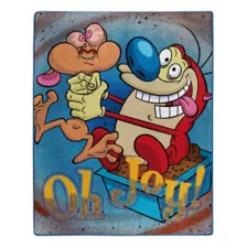 Ren and Stimpy Oh Joy Fleece Blanket - The Ren & Stimpy Show at Spencer's