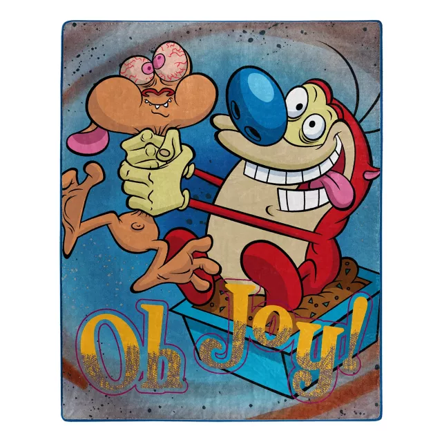 Ren and Stimpy Oh Joy Fleece Blanket - The Ren & Stimpy Show at Spencer's