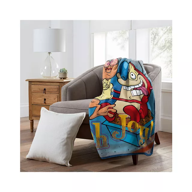 Ren and Stimpy Oh Joy Fleece Blanket - The Ren & Stimpy Show at Spencer's