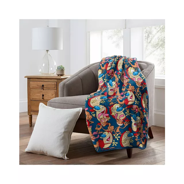 Ren and Stimpy Oh Joy Fleece Blanket - The Ren & Stimpy Show at Spencer's