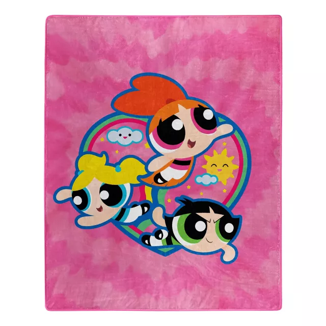 Pink Powerpuff Girls Heart Fleece Blanket at Spencer's