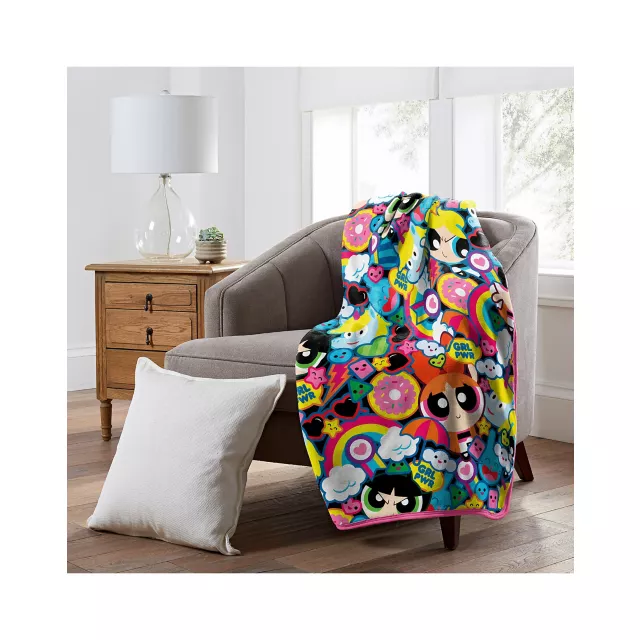Pink Powerpuff Girls Heart Fleece Blanket Spencer s