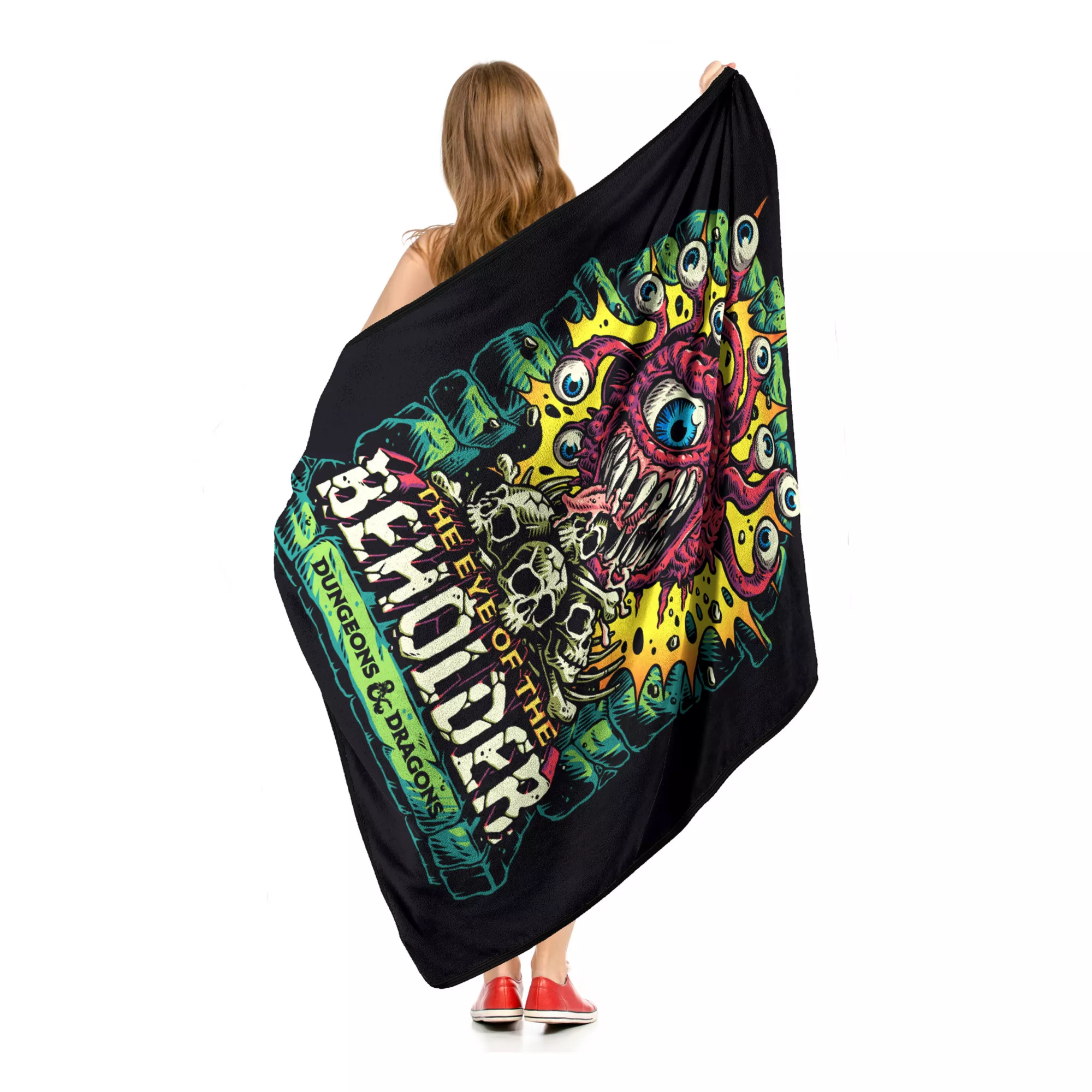 Dungeons & Dragons Eye of the Beholder Fleece Blanket at Spencer's