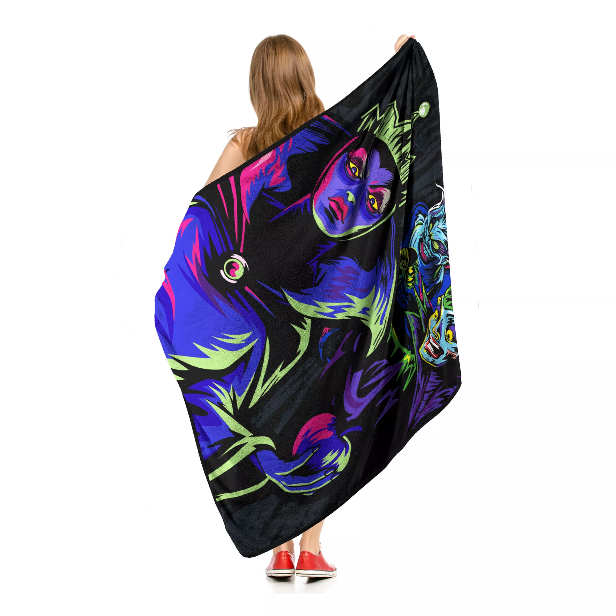 Disney Villains Magic Mirror Fleece Blanket at Spencer's