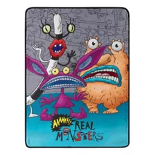 Real Monsters Fleece Blanket - Aaahh!!! Real Monsters at Spencer's