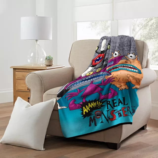 Real Monsters Fleece Blanket Aaahh Real Monsters Spencer S