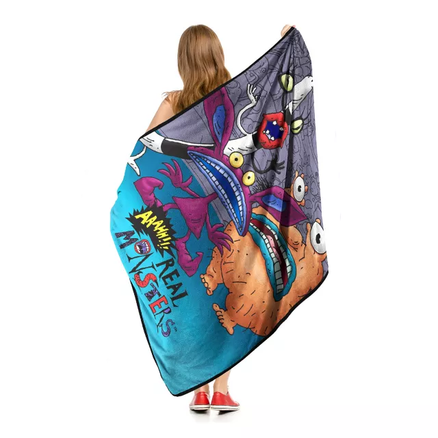 Real Monsters Fleece Blanket - Aaahh!!! Real Monsters - Spencer's