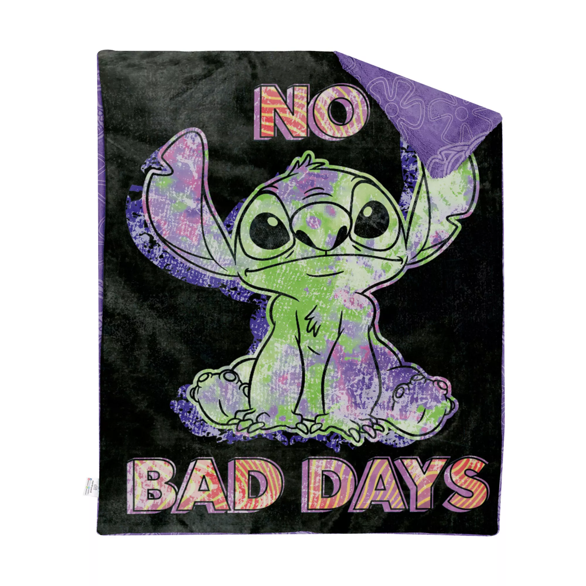 Stitch No Bad Days Fleece Blanket - Lilo & Stitch at Spencer's