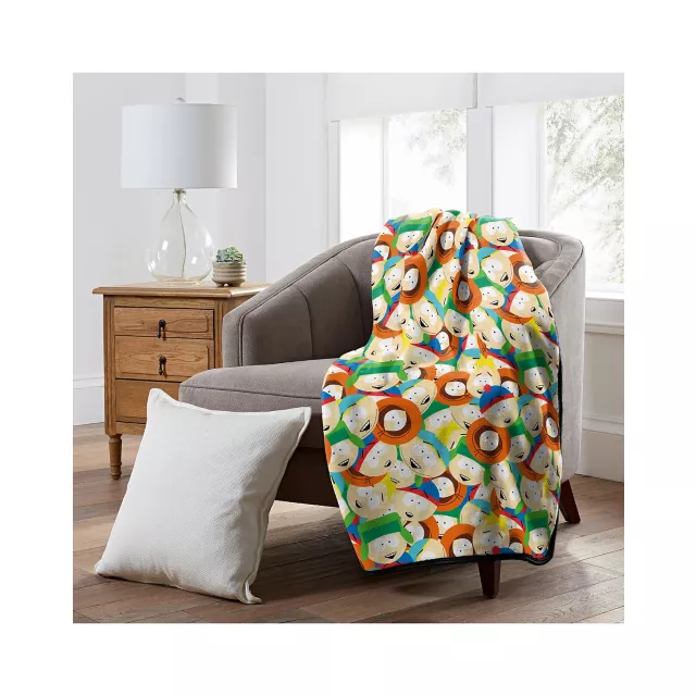 South sold Park Sherpa Lined Fleece Throw