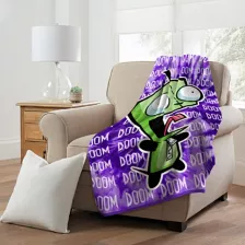 Invader Zim Doom Fleece Blanket at Spencer's