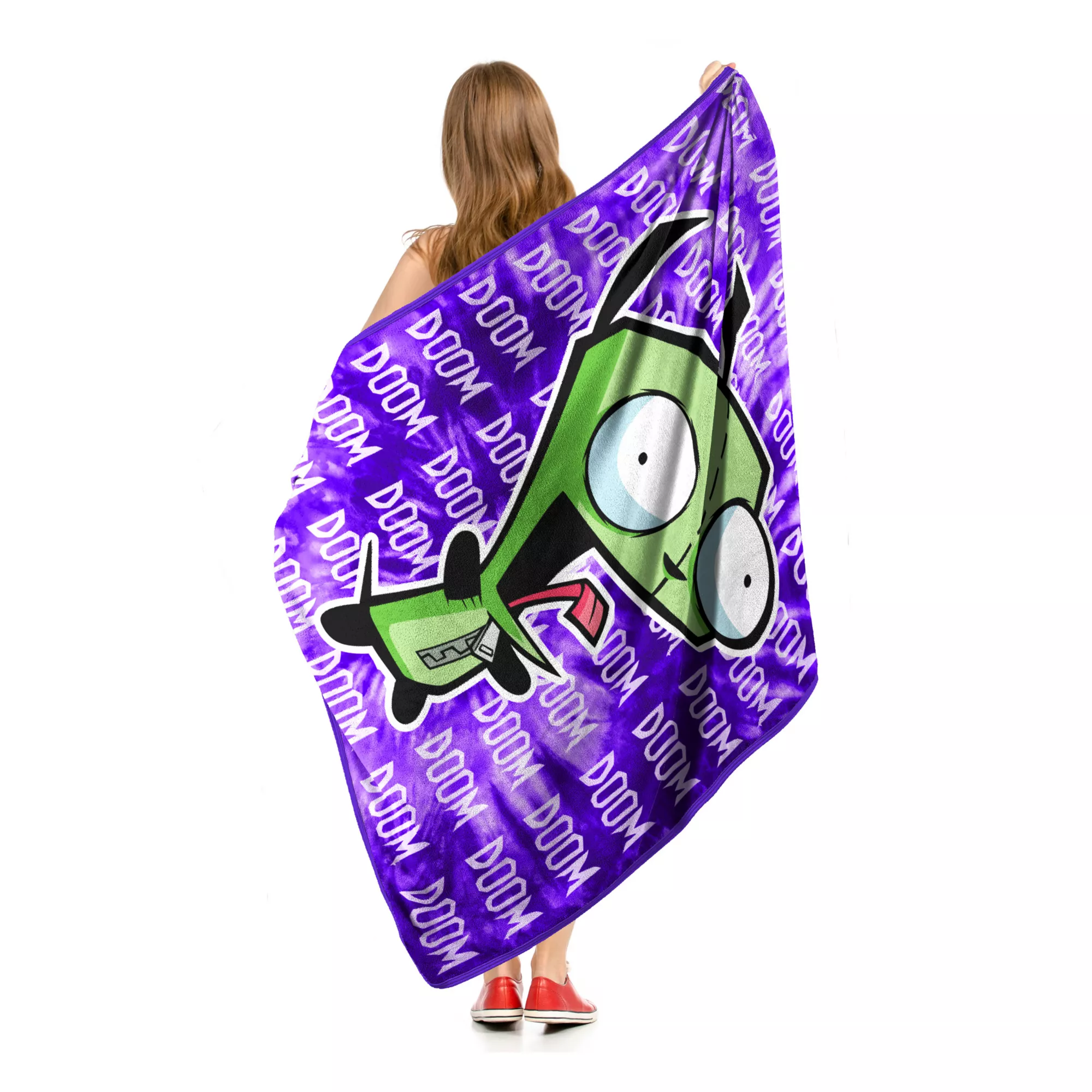 Invader Zim Doom Fleece Blanket at Spencer's