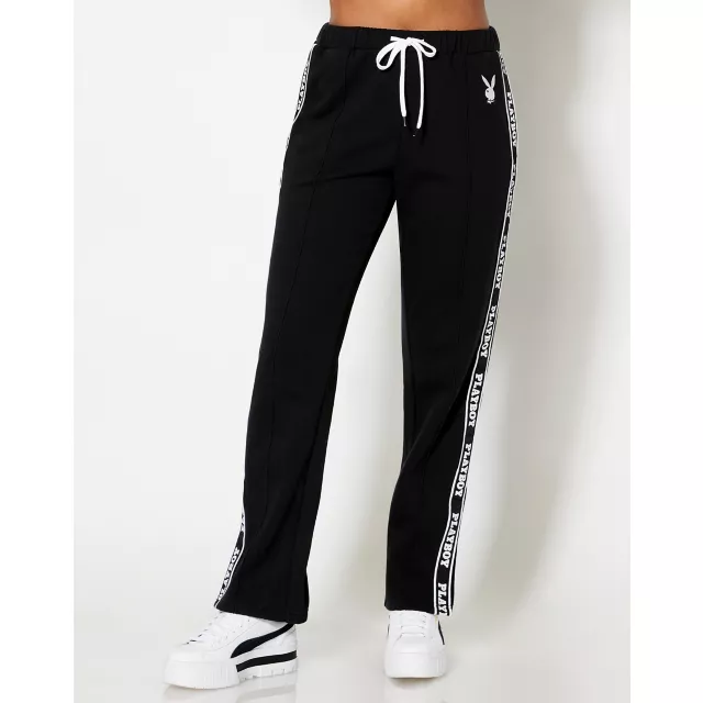 Black Playboy Track Pants at Spencer's