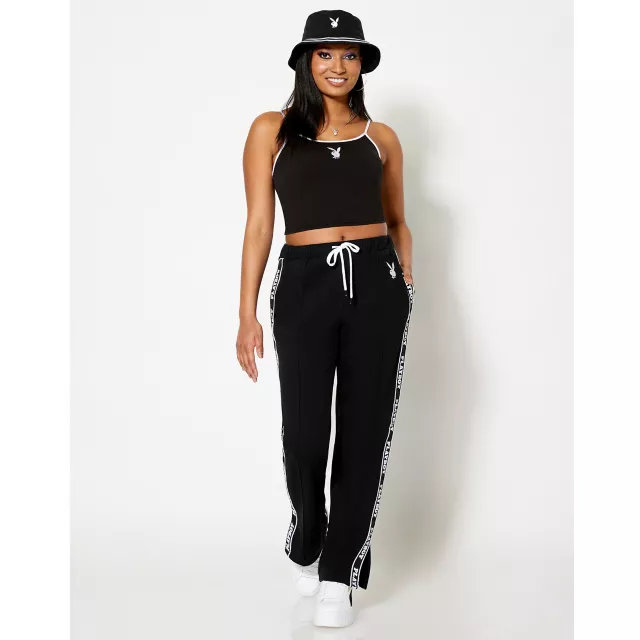 Black Playboy Track Pants at Spencer's