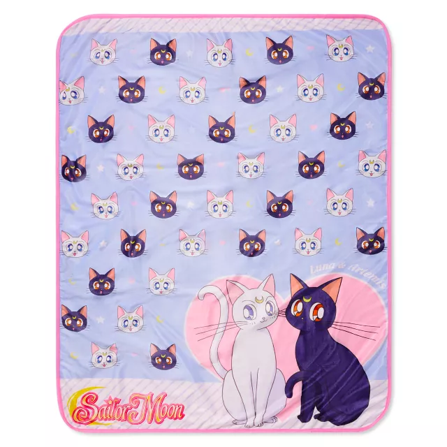 Luna and Artemis Fleece Blanket - Sailor Moon at Spencer's