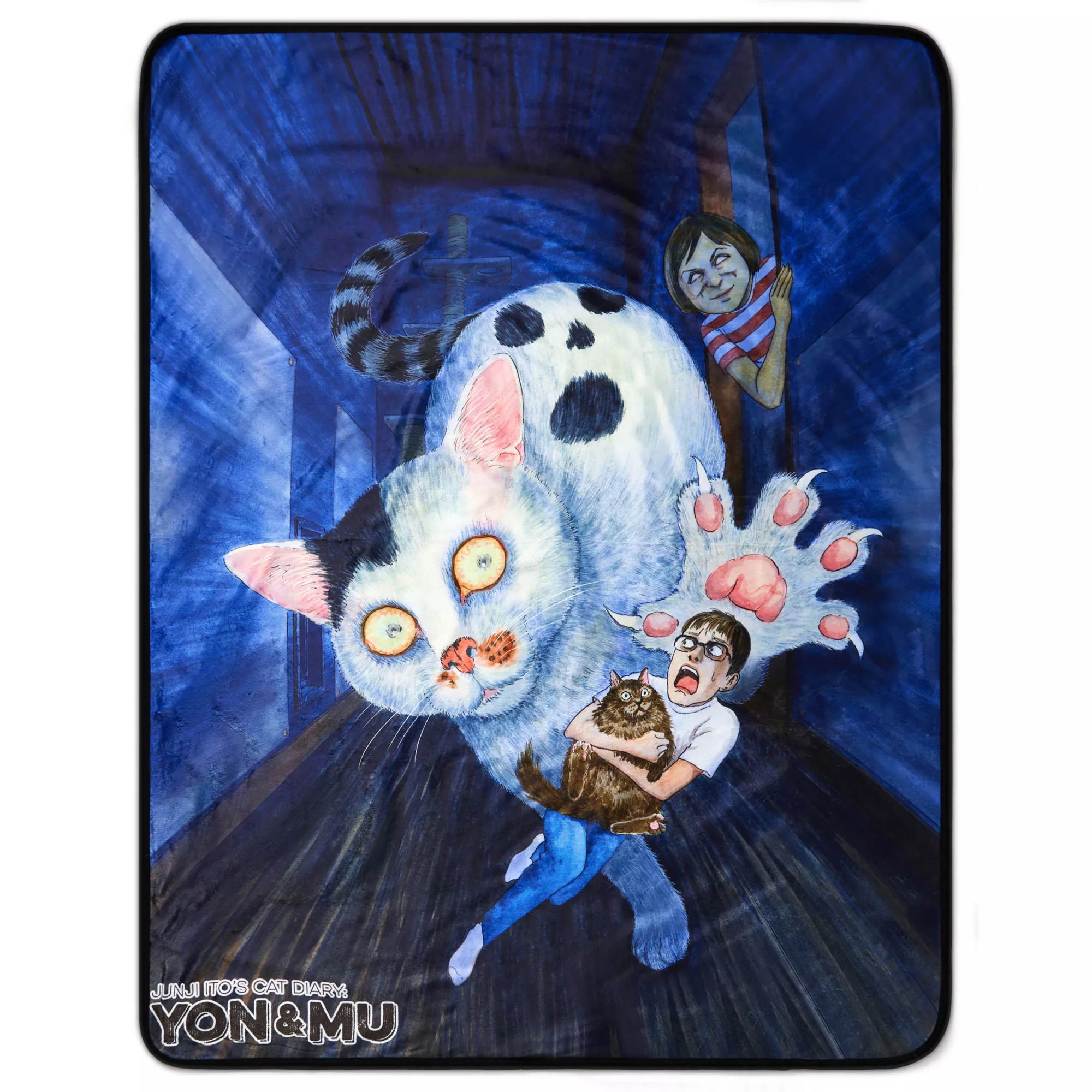 Cat Diary: Yon & Mu Fleece Blanket - Junji Ito at Spencer's