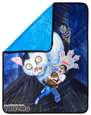 Cat Diary: Yon & Mu Fleece Blanket - Junji Ito