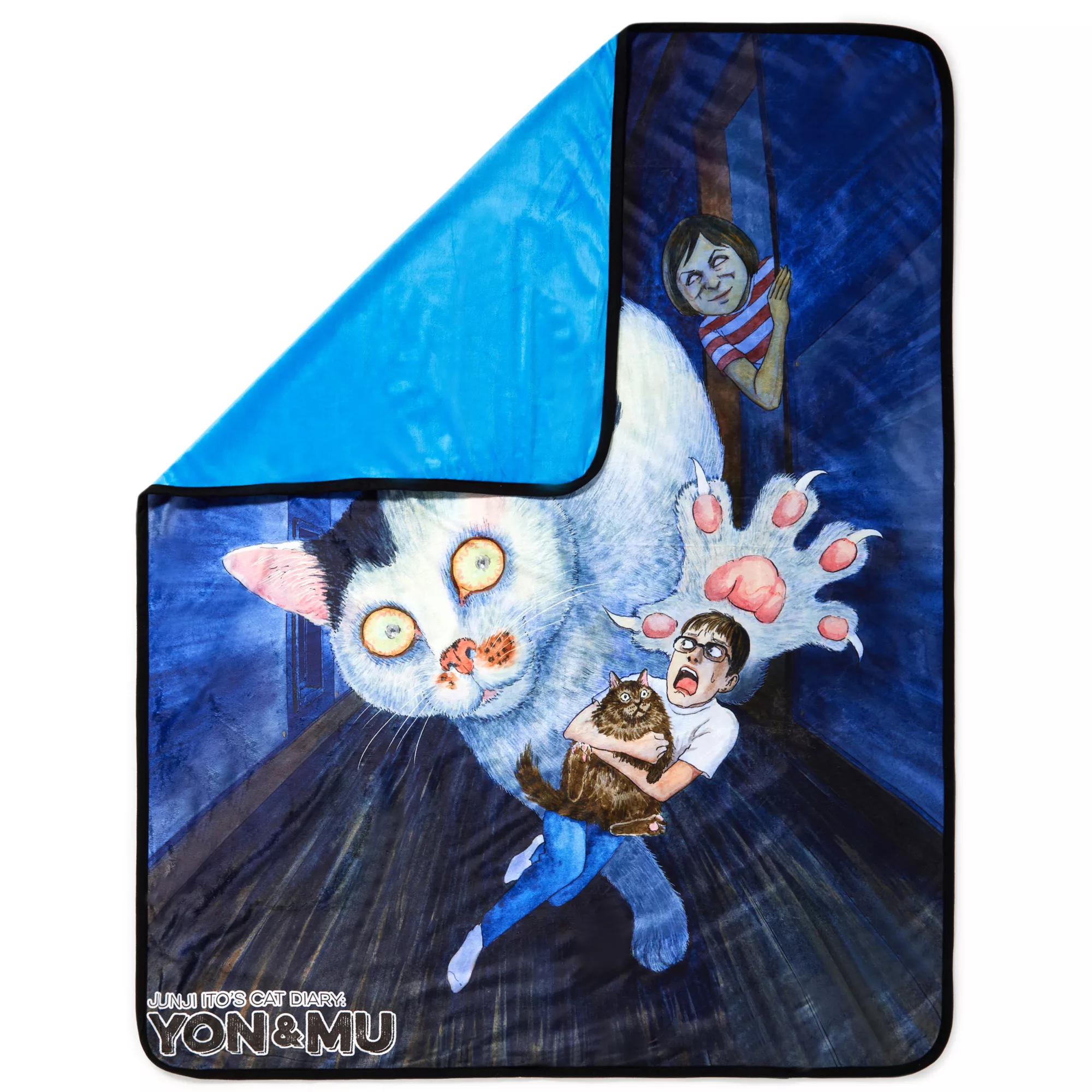 Cat Diary: Yon & Mu Fleece Blanket - Junji Ito at Spencer's