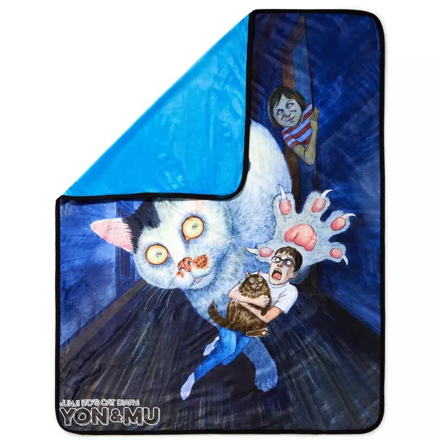 Cat Diary: Yon & Mu Fleece Blanket - Junji Ito at Spencer's
