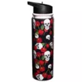 Cherry Skull Water Bottle with Straw - 18 oz. at Spencer's