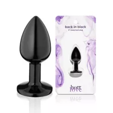 Back in Black Metal Butt Plug 3 Inch - Hott Love at Spencer's