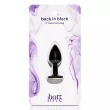 Back in Black Metal Butt Plug 3 Inch - Hott Love at Spencer's