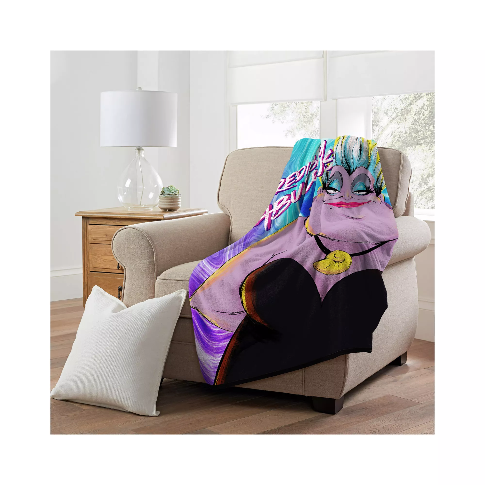 Ursula Incredibly Fabulous Fleece Blanket - The Little Mermaid at Spencer's