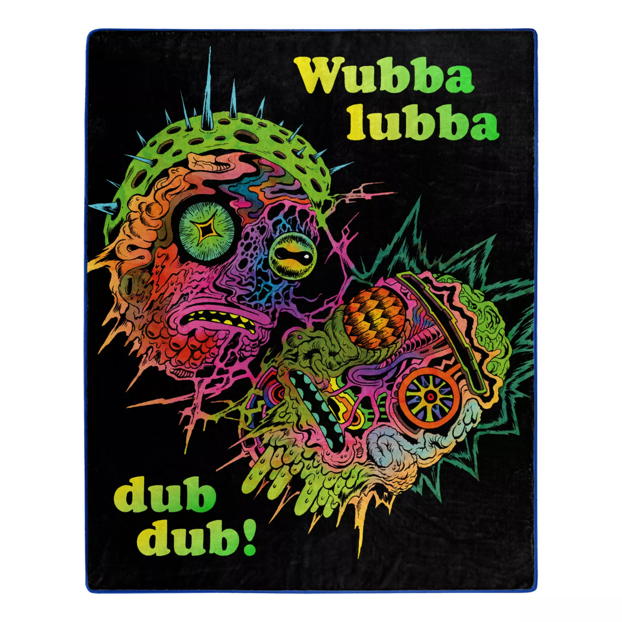 Ricky and Morty Trippy Wubba Fleece Blanket at Spencer's