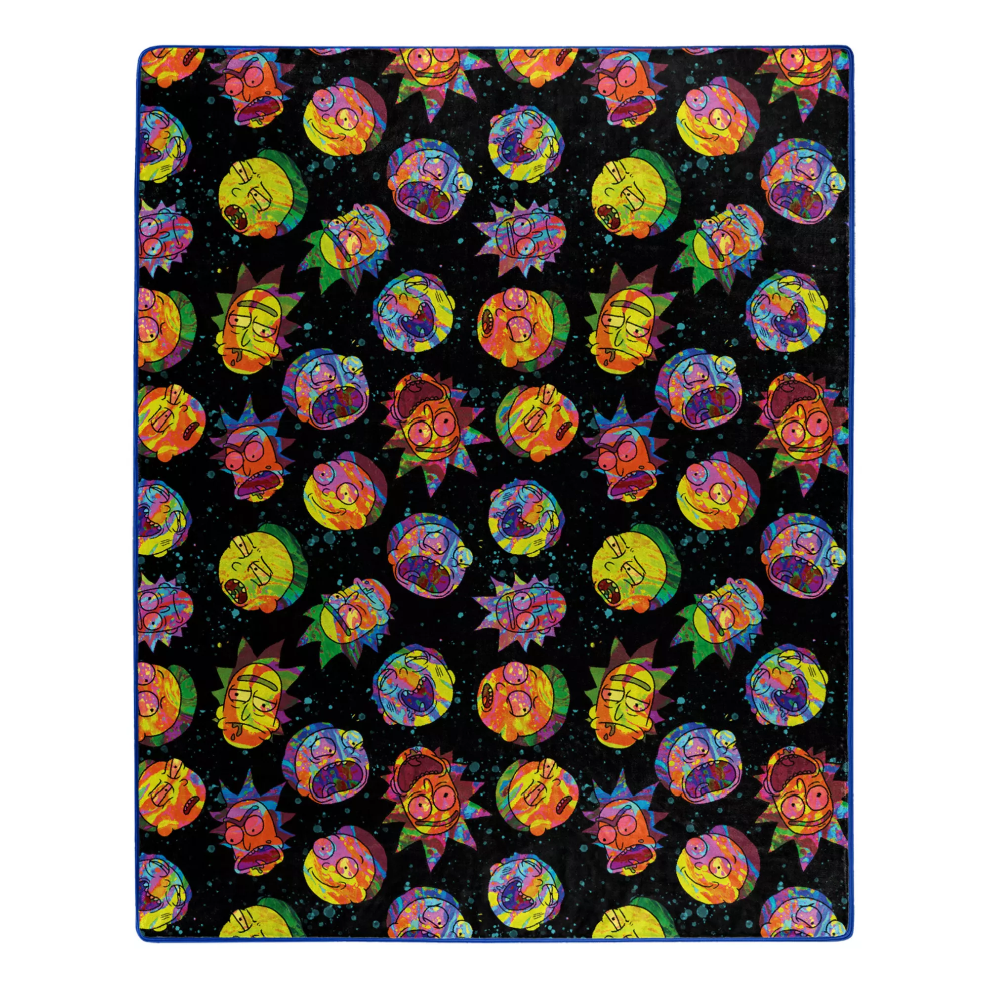 Ricky and Morty Trippy Wubba Fleece Blanket at Spencer's