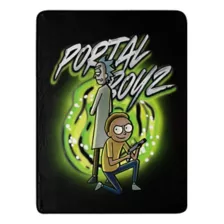 Rick and Morty Portal Boyz Fleece Blanket at Spencer's