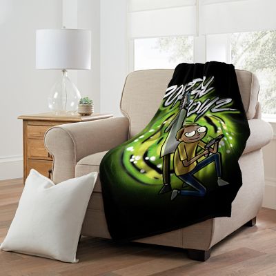 Rick and Morty Portal Boyz Fleece Blanket