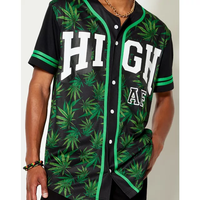 High AF Weed Jersey at Spencer's