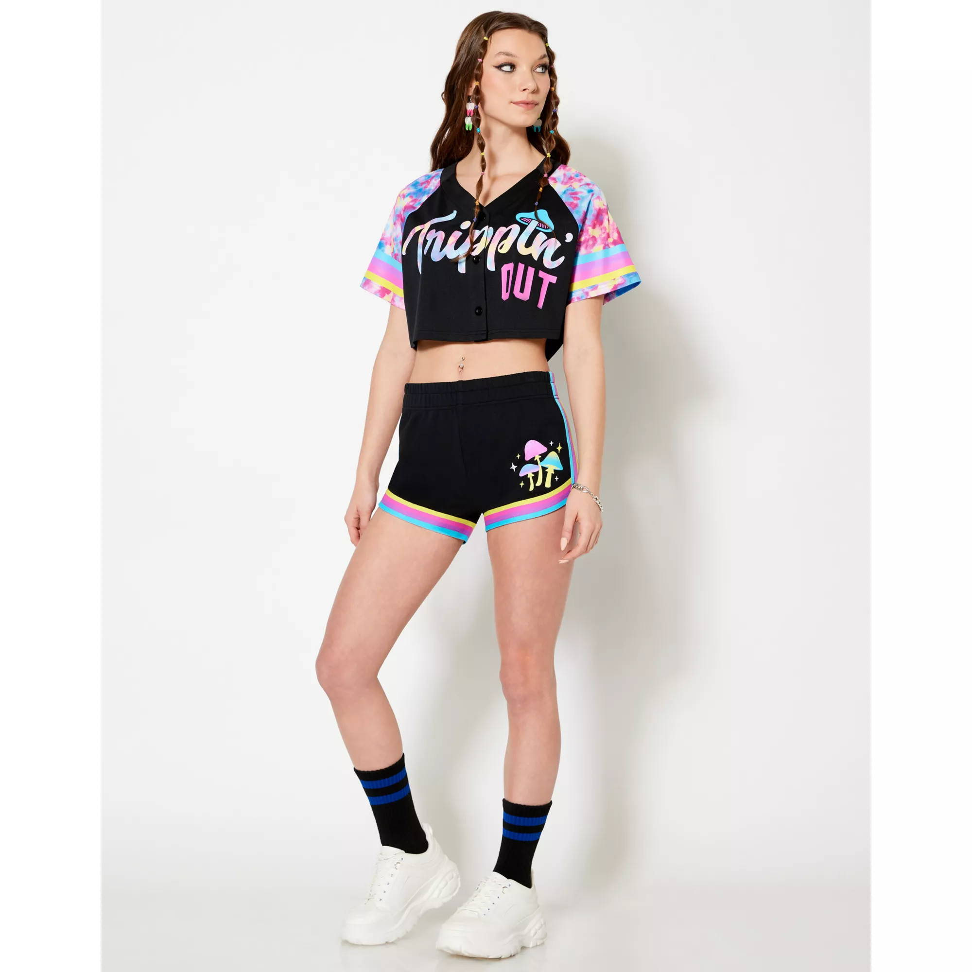 Trippin' Out Crop Top Jersey at Spencer's