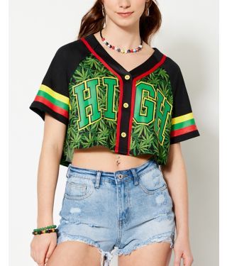 Stay High Crop Top Jersey