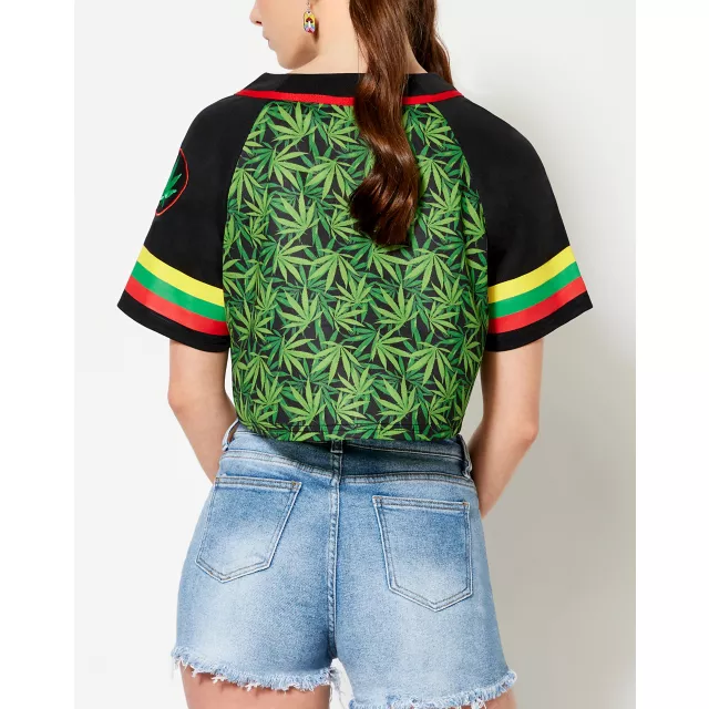 Stay High Crop Top Jersey at Spencer's