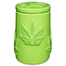 Puffy Leaf Stash Jar - 3.4 oz. at Spencer's