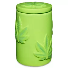 Puffy Leaf Stash Jar - 3.4 oz. at Spencer's