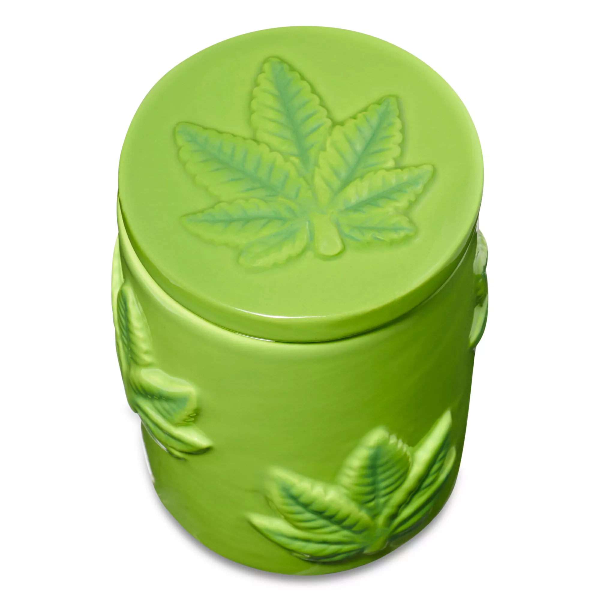 Puffy Leaf Stash Jar - 3.4 oz. at Spencer's