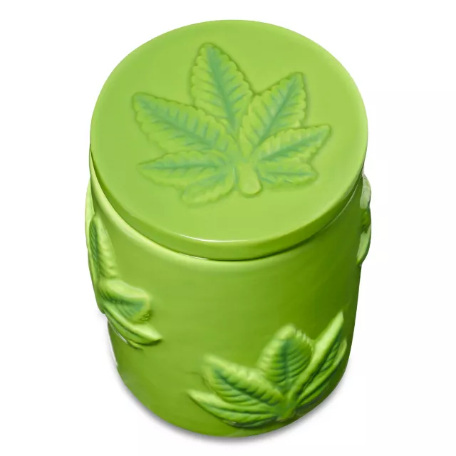 Puffy Leaf Stash Jar - 3.4 oz. at Spencer's