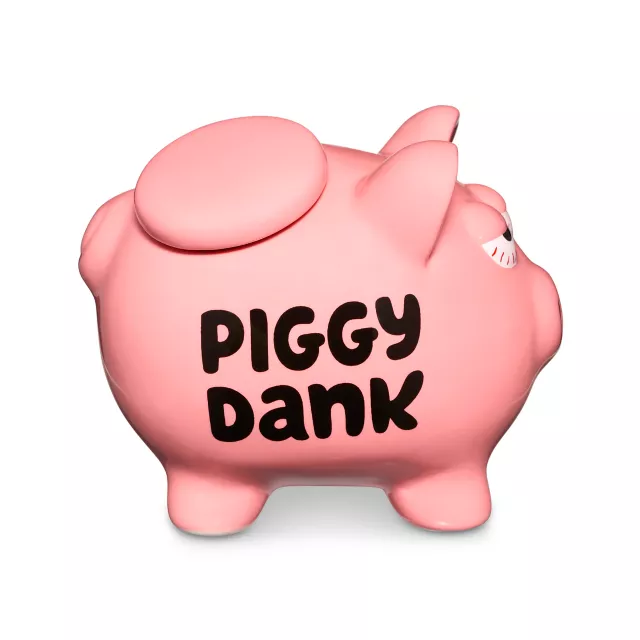Piggy Dank Bank Stash Jar - 8.5 oz. at Spencer's
