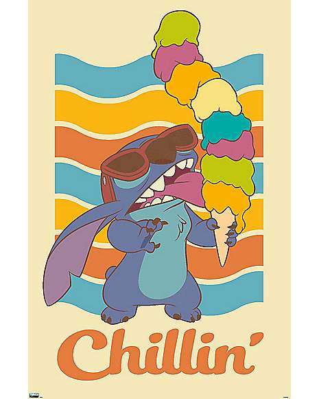 Stitch Ice Cream Poster- Lilo & Stitch - Spencer's