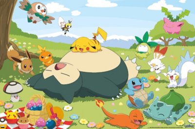 Group Picnic Poster- Pokmon