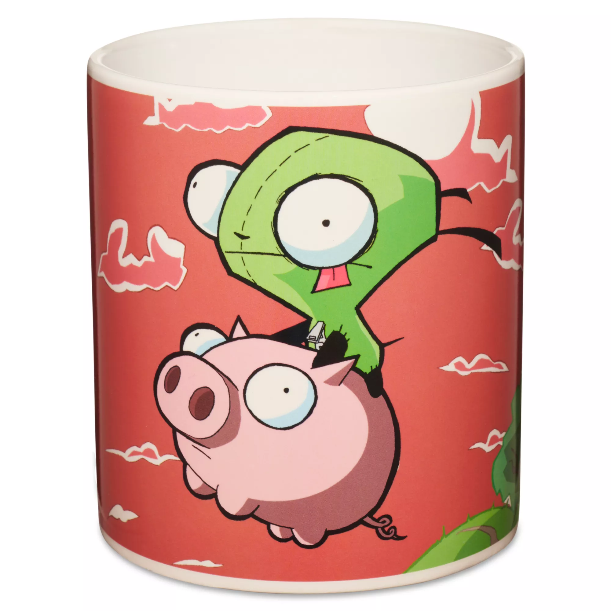 GIR Pigs Fly Coffee Mug 20 oz. - Invader Zim at Spencer's