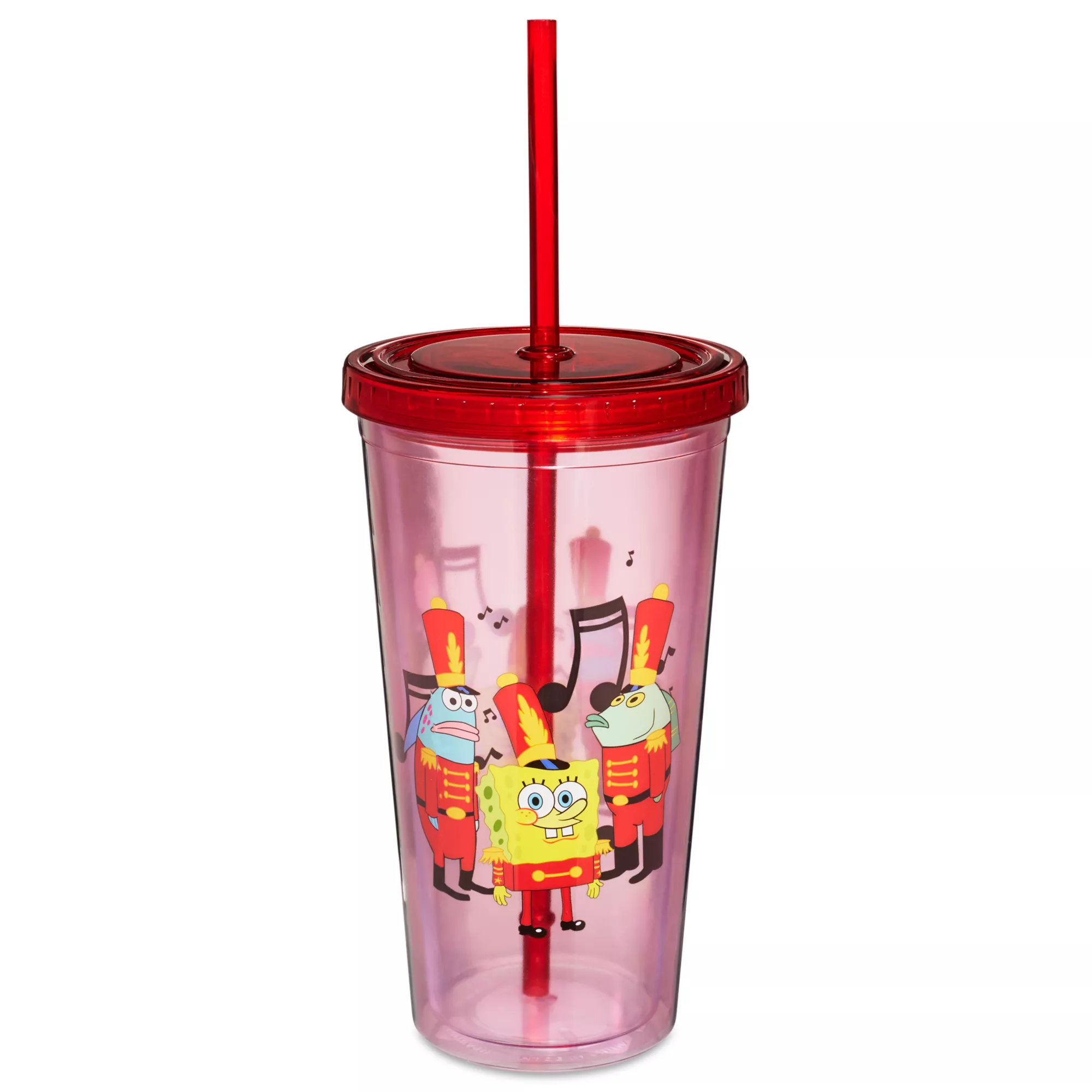 SpongeBob SquarePants Band Cup with Straw - 20 oz. at Spencer's