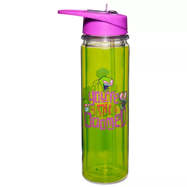 You're Doomed Invader Zim Water Bottle - 16 oz. at Spencer's