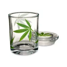 Pressed Weed Leaf Stash Jar - 12 oz. at Spencer's